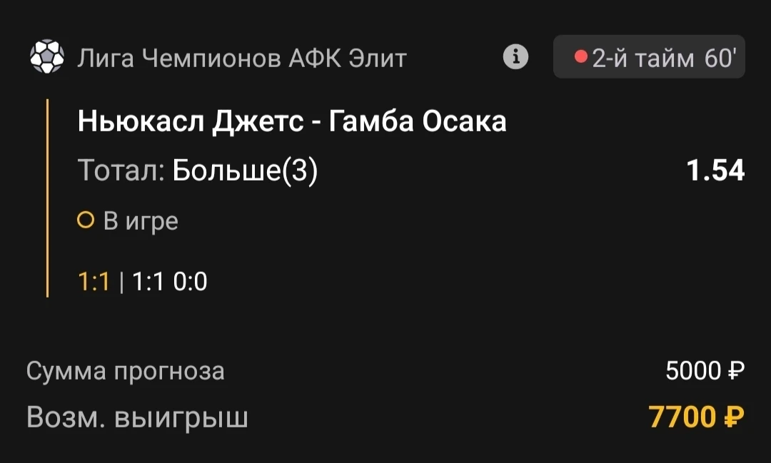 Тотал 2.5-3 (Б)