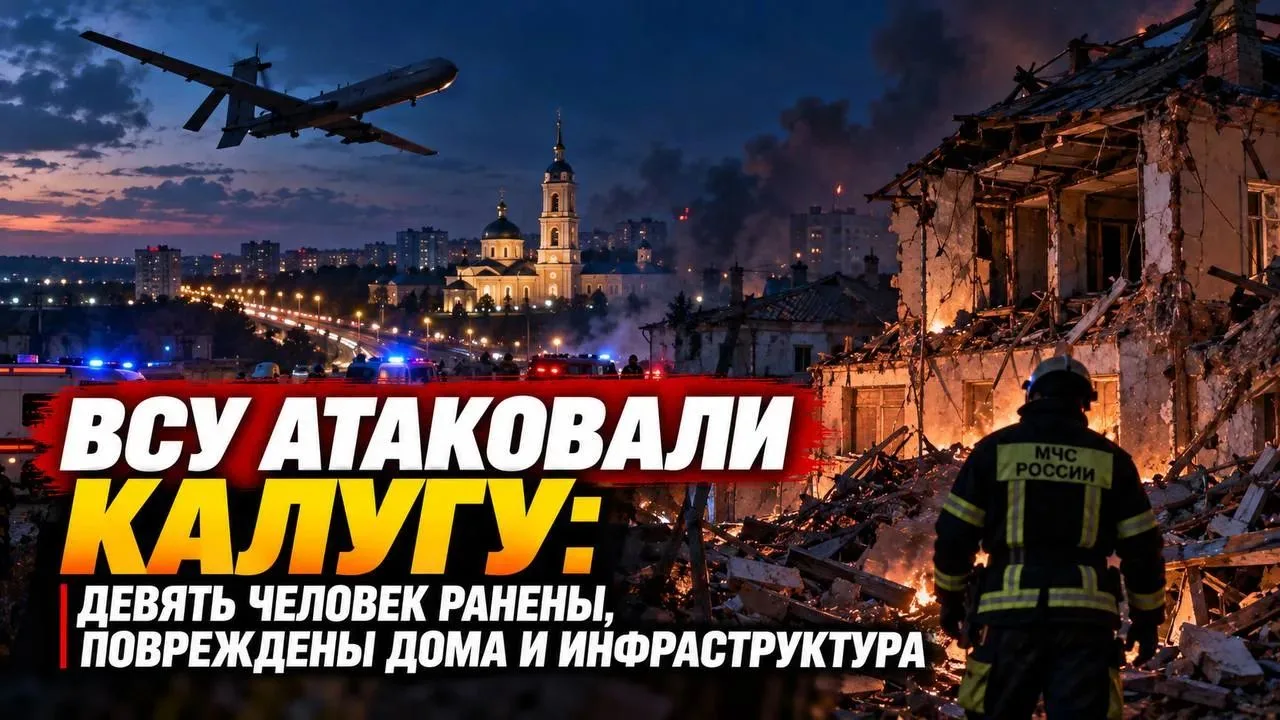 ‼️🇷🇺🏴‍☠Враг ударил по Калуге, есть повреждения, ранены 9 человек