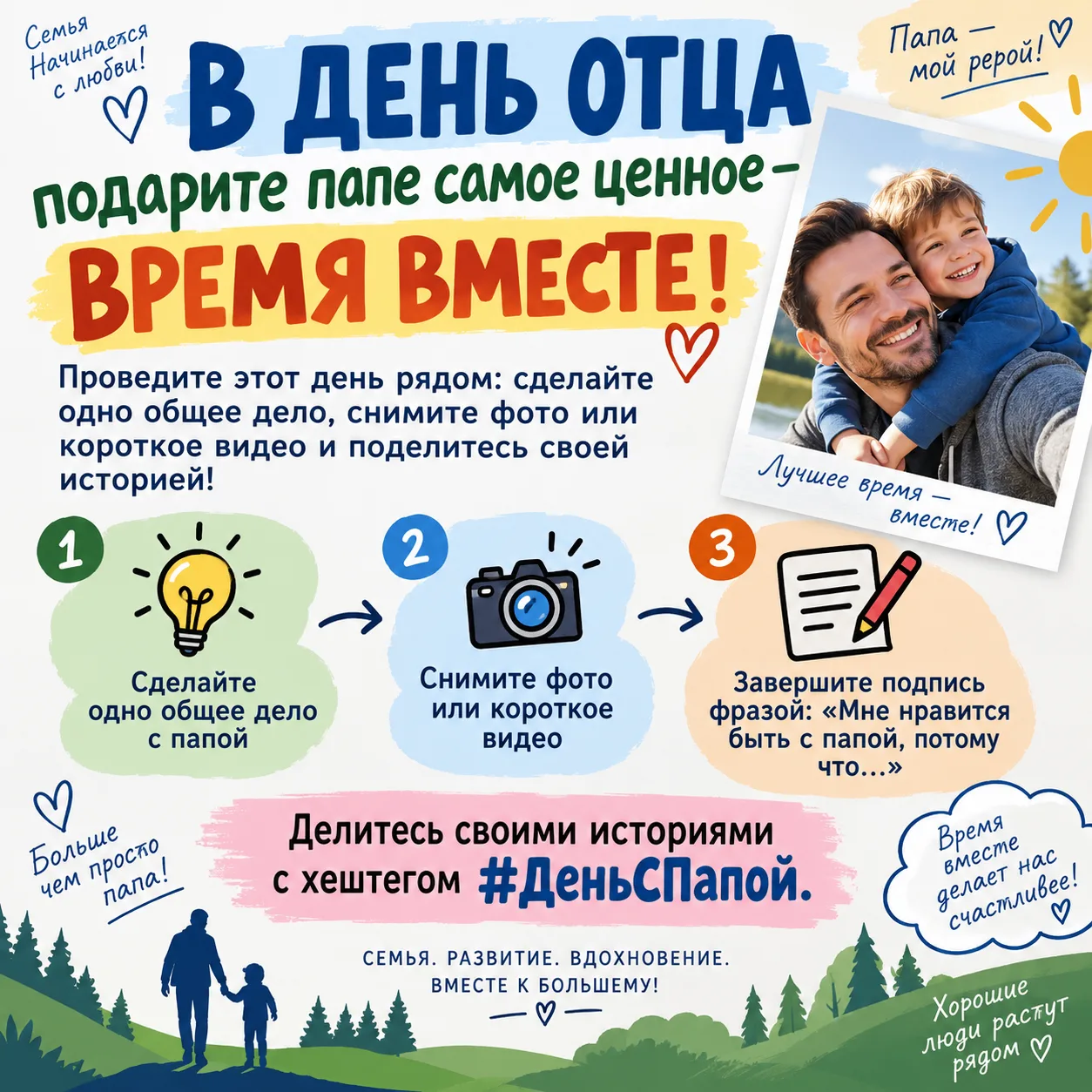 Челлендж «Один день — одно дело с папой»