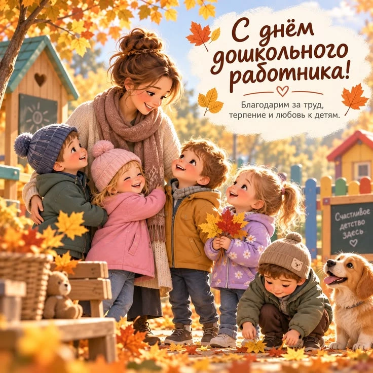 🍁 С Днём воспитателя и всех дошкольных работников!