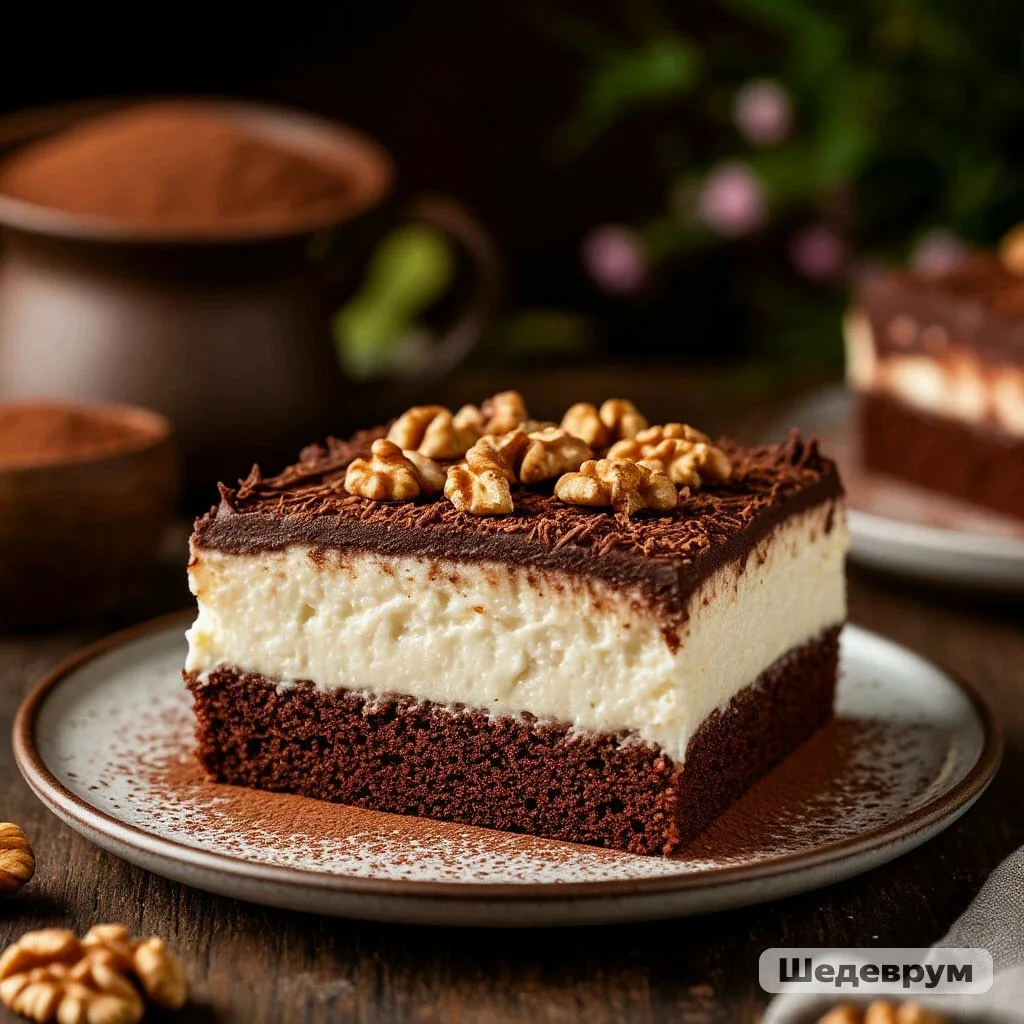 ТОРТ «ПРАГА» ПП НА ТВОРОЖНО-ОРЕХОВОЙ ОСНОВЕ 🍫🌰🍰