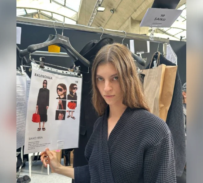 Уфимка стала единственной российской моделью на показе Balenciaga в Париже