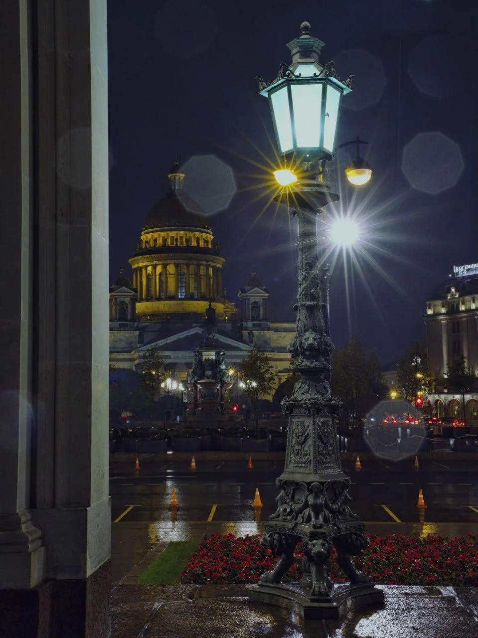 🌧Атмосферные кадры вечернего Петербурга под каплями дождя