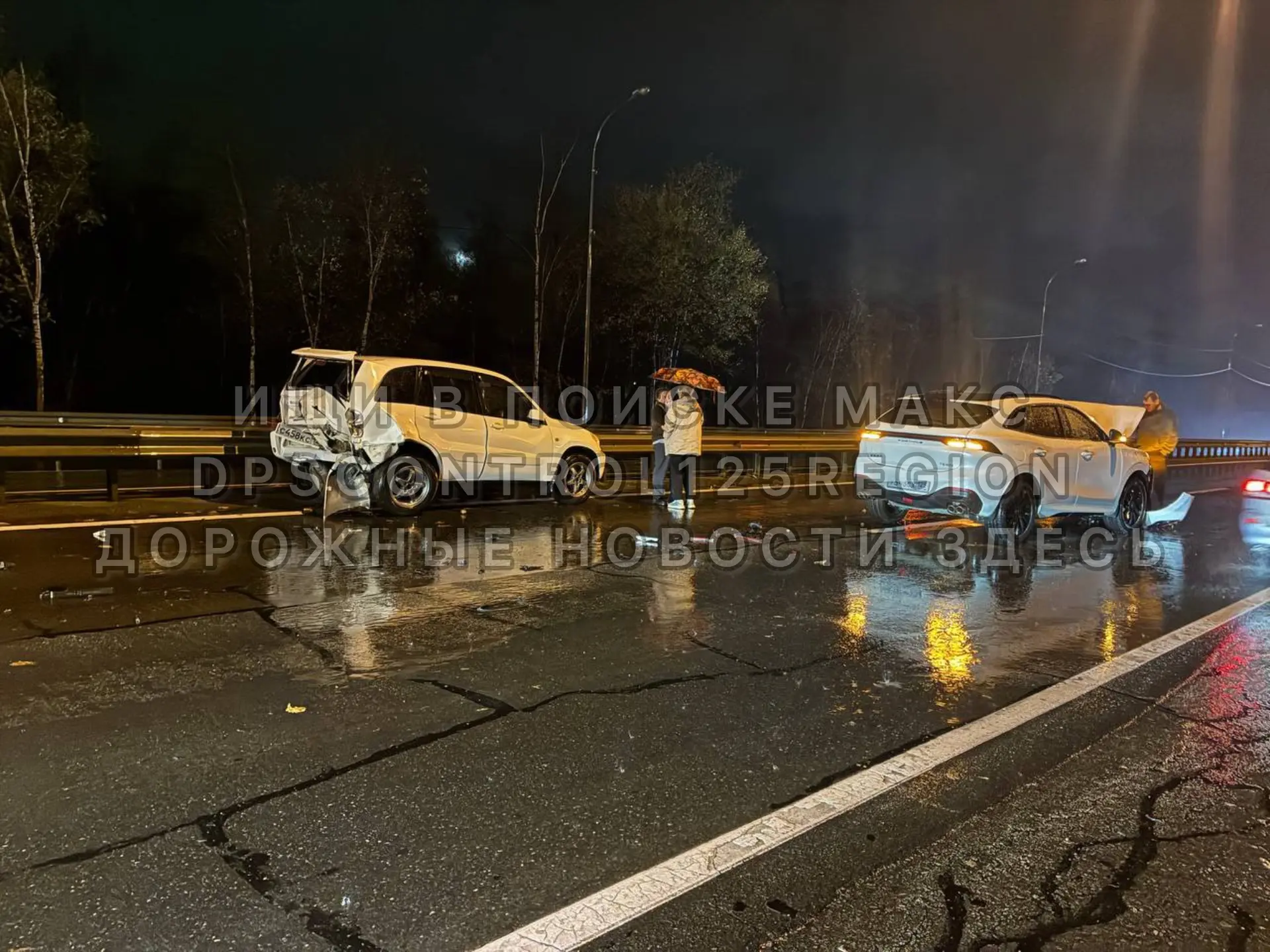 В Приморье на трассе «Уссури» водитель китайского авто на полном ходу влетел в стоящий ...