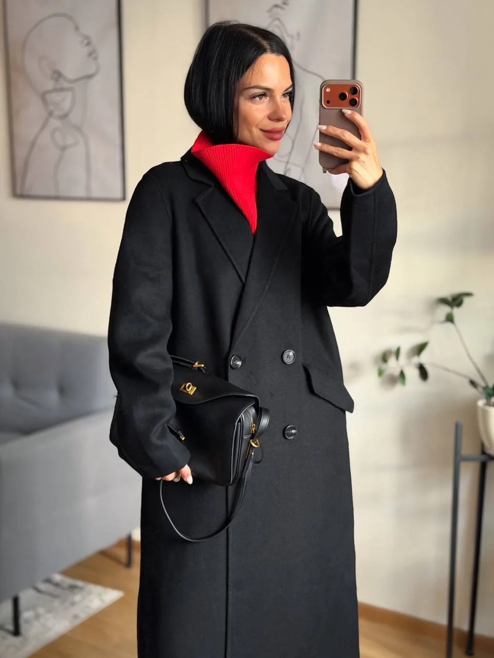 Пальто из шерсти как в Zara