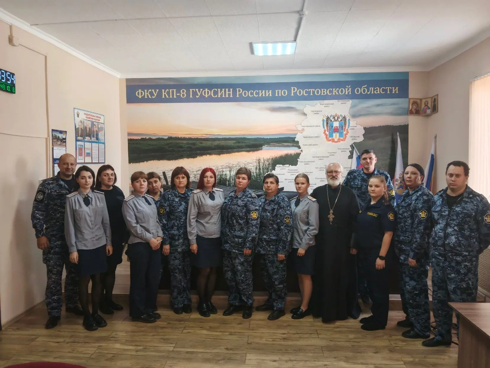 Встреча священнослужителя с сотрудниками ФКУ КП-8: укрепление морально-психологического...