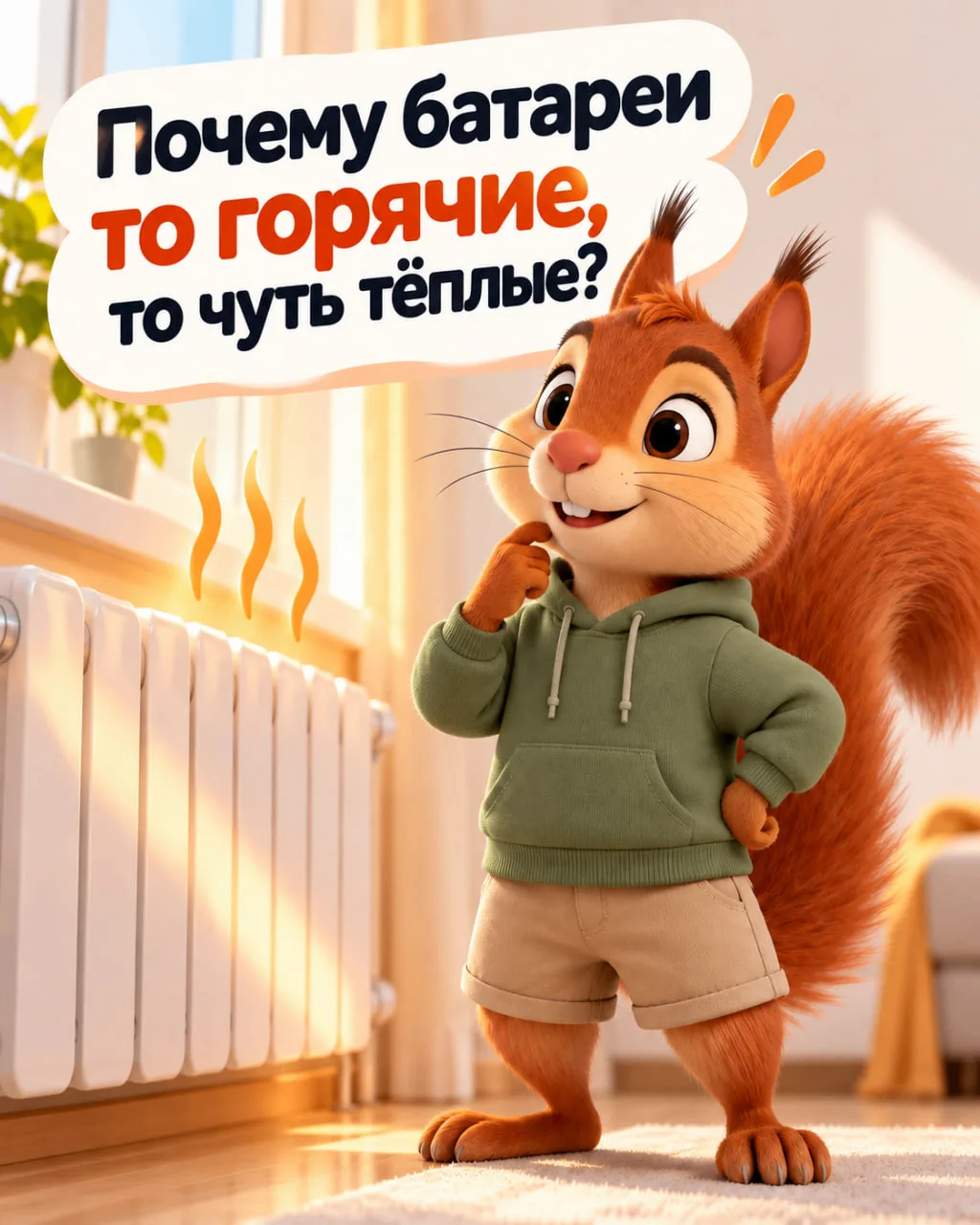 🌡 Почему батареи то горячие, то чуть тёплые?