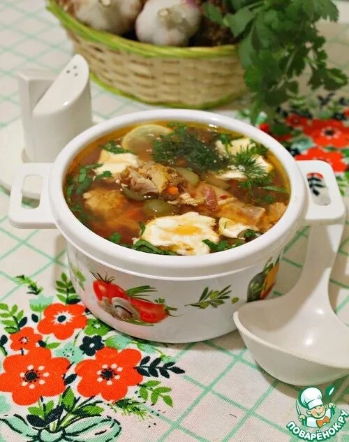 Диетическая солянка.