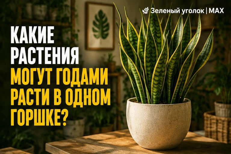 🪴 КАКИЕ РАСТЕНИЯ МОГУТ ГОДАМИ РАСТИ В ОДНОМ ГОРШКЕ?