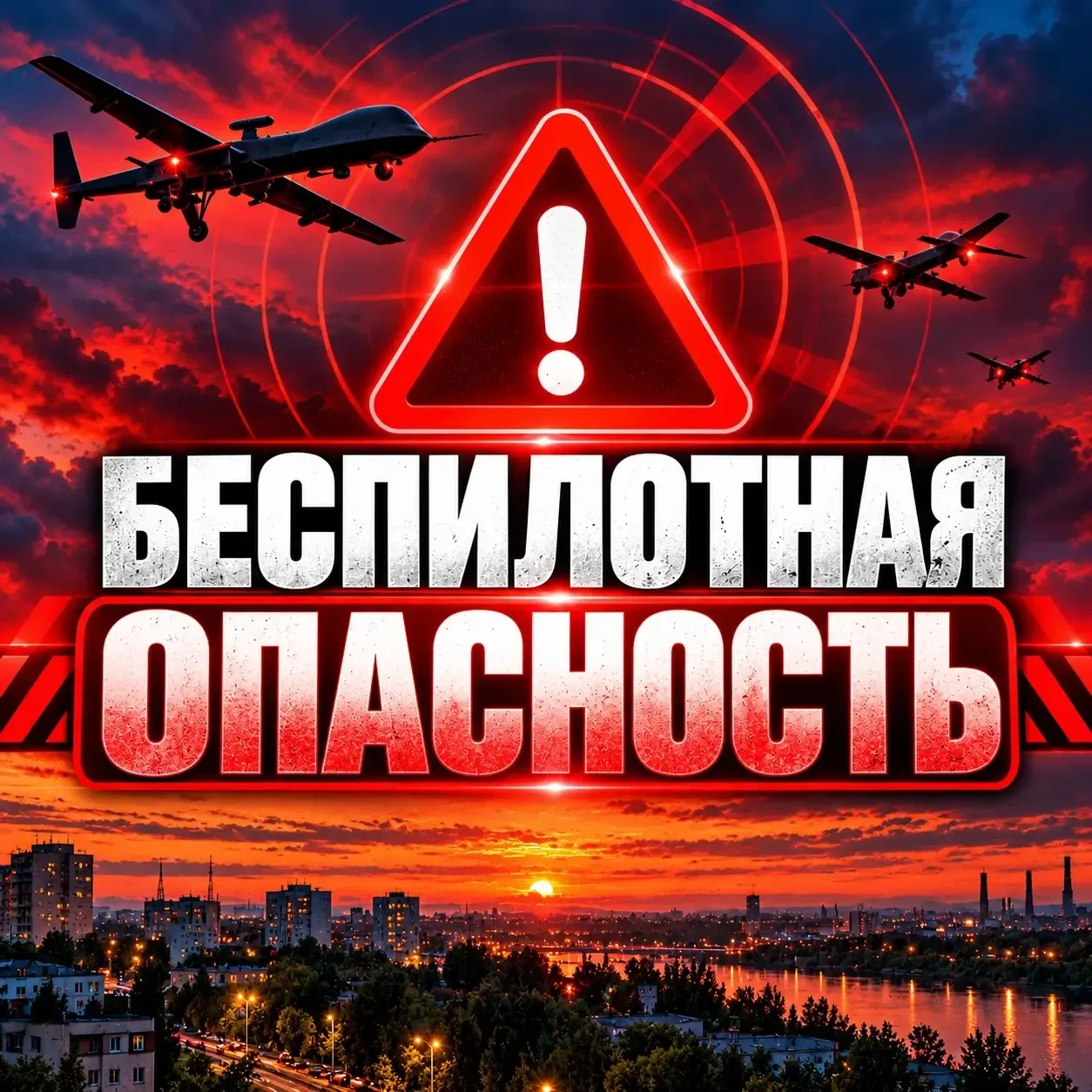 ⚡️  Беспилотная опасность объявлена в Ставропольском крае.