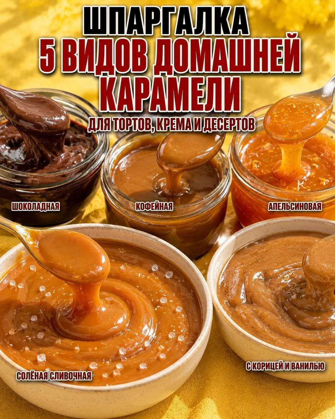 ДОМАШНЯЯ КАРАМЕЛЬ ДЛЯ ДЕСЕРТОВ И ТОРТОВ