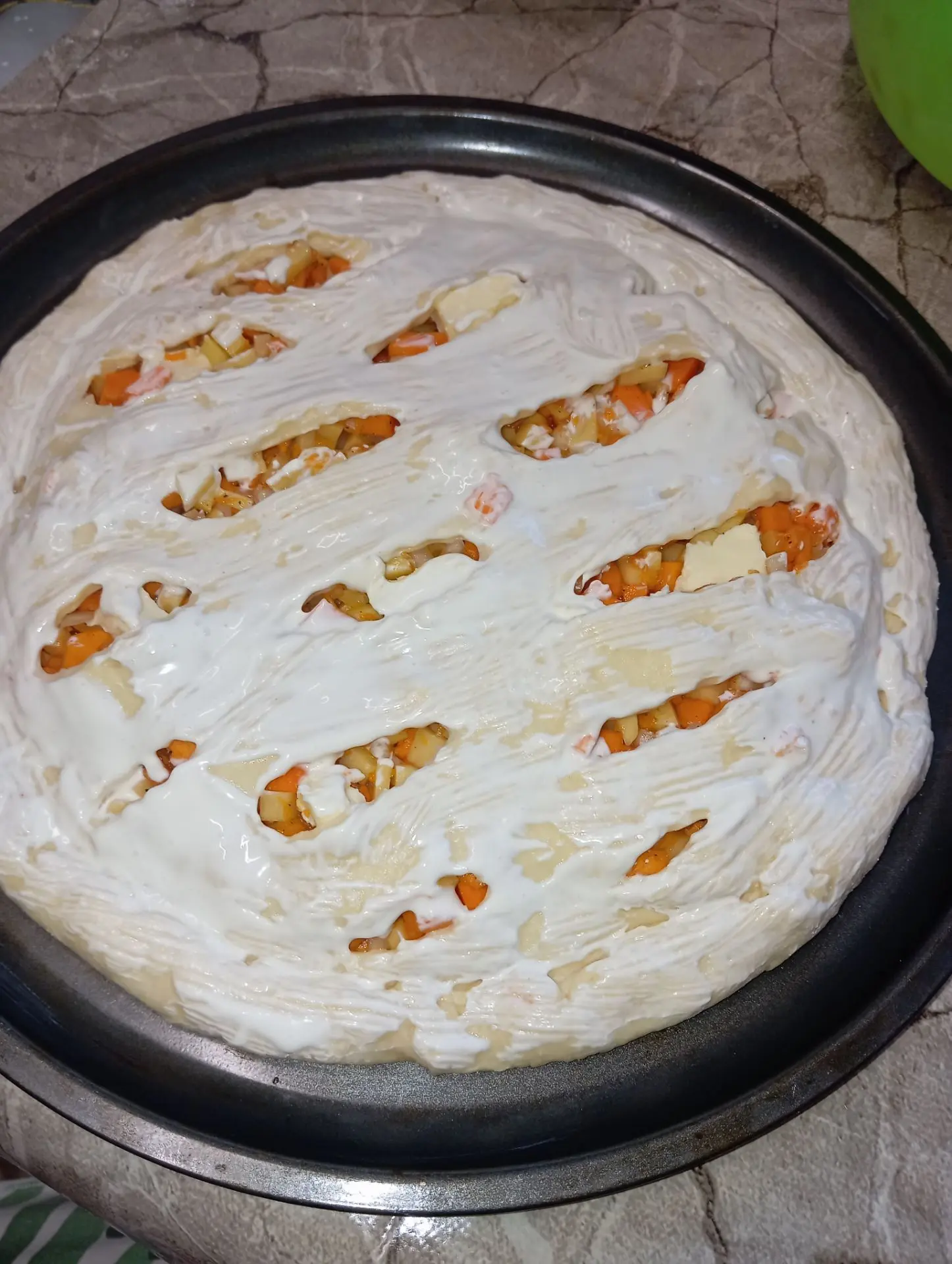 Друзья, сегодня я готовила Пирог с тыквой и картофелем🧇