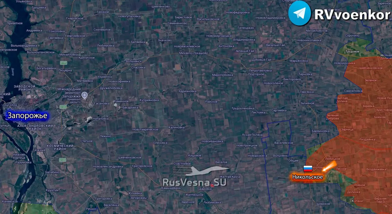 ‼️🇷🇺🫡 Армия России освободила Никольское Запорожской области, — Минобороны