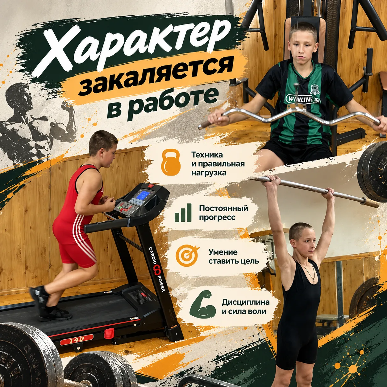 💪 Характер закаляется в работе