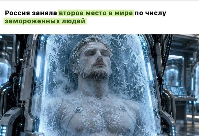 Россия заняла 2 место в мире по числу замороженных людей — 109 россиян сохранили свои т...
