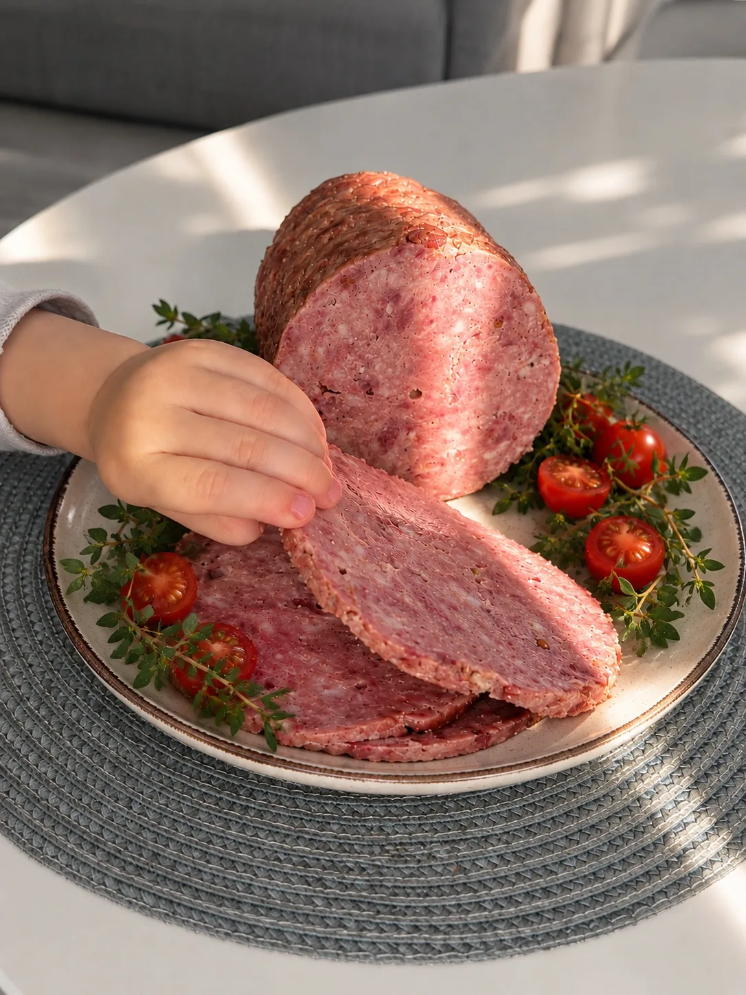 Домашний мясной рулет в ветчиннице 🥩