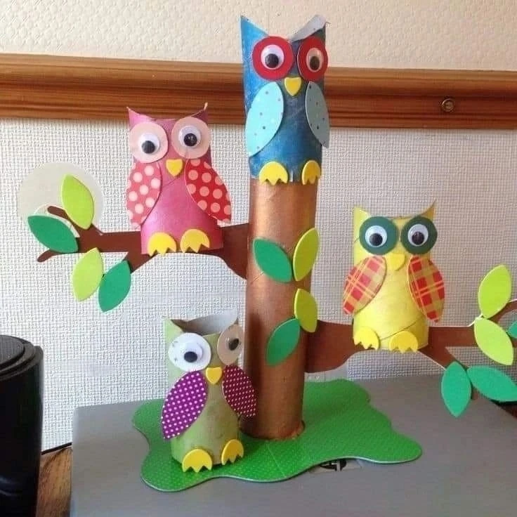 Пoдeлки из бумaжных рулoнчиков ✂