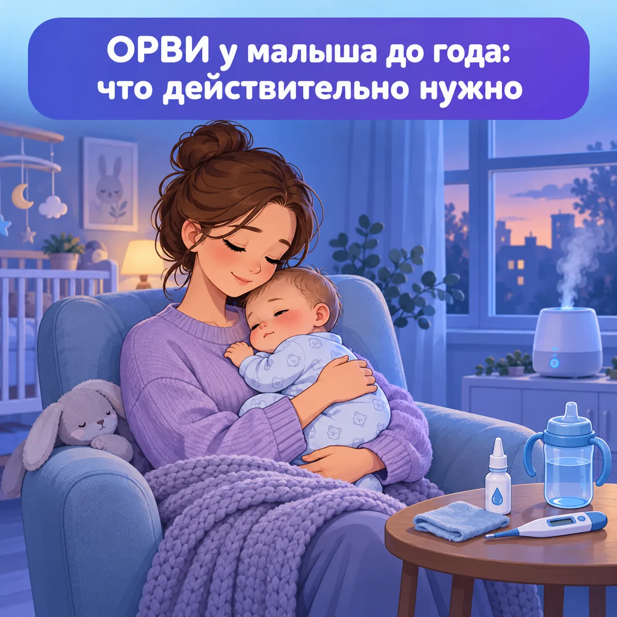 🤒 ОРВИ у малыша до года: что действительно нужно, а без чего можно обойтись