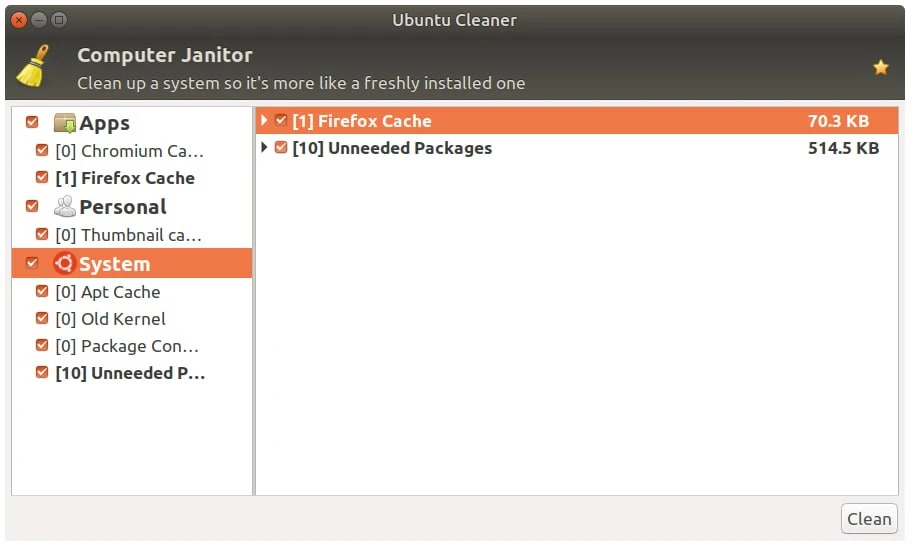 Ubuntu Cleaner — это инструмент, который упрощает очистку системы Ubuntu. Ubuntu Cleane...