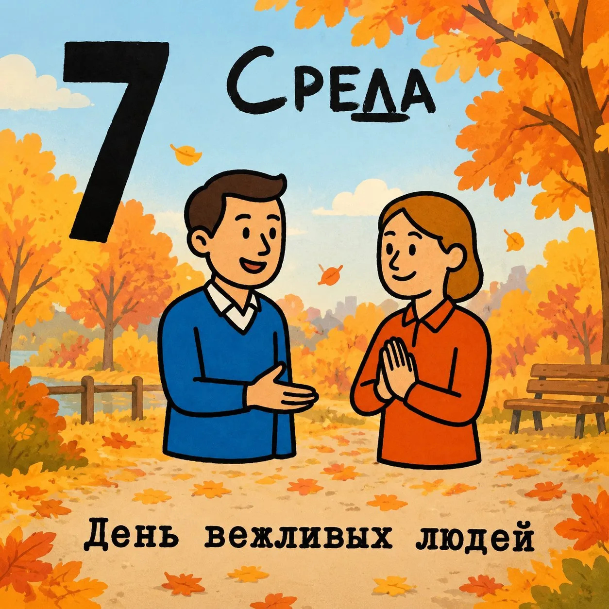 7 октября — День вежливых людей 🌼