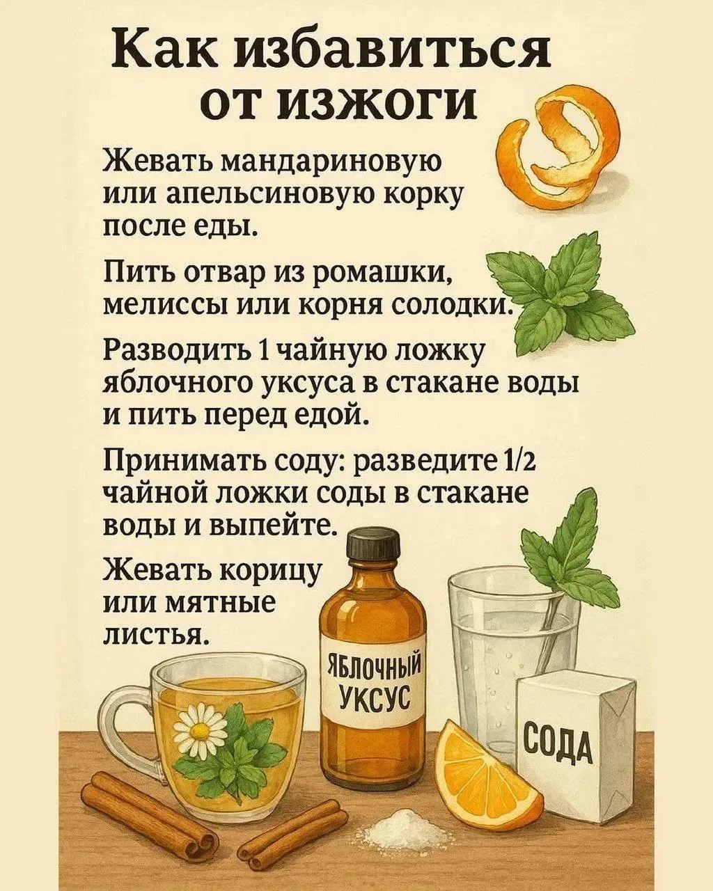 Как избавиться от изжоги👍