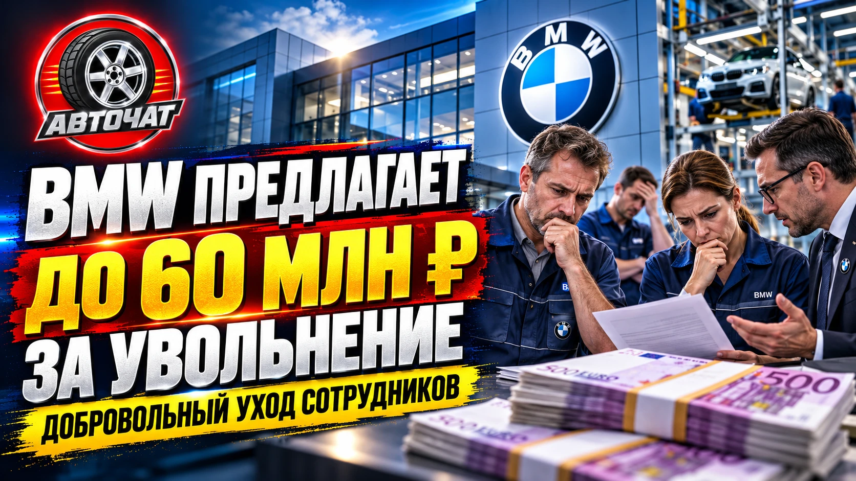 BMW предлагает сотрудникам до 60 млн рублей за добровольное увольнение