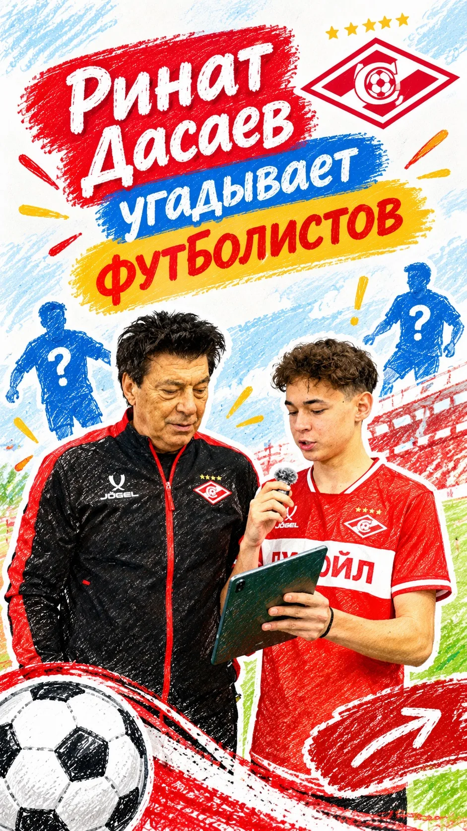 Тимур и Роман из 10А класса успели сыграть в игру со знаменитым футболистом ФК «Спартак».