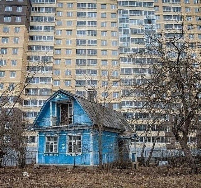 Синий домик в Одинцово.
