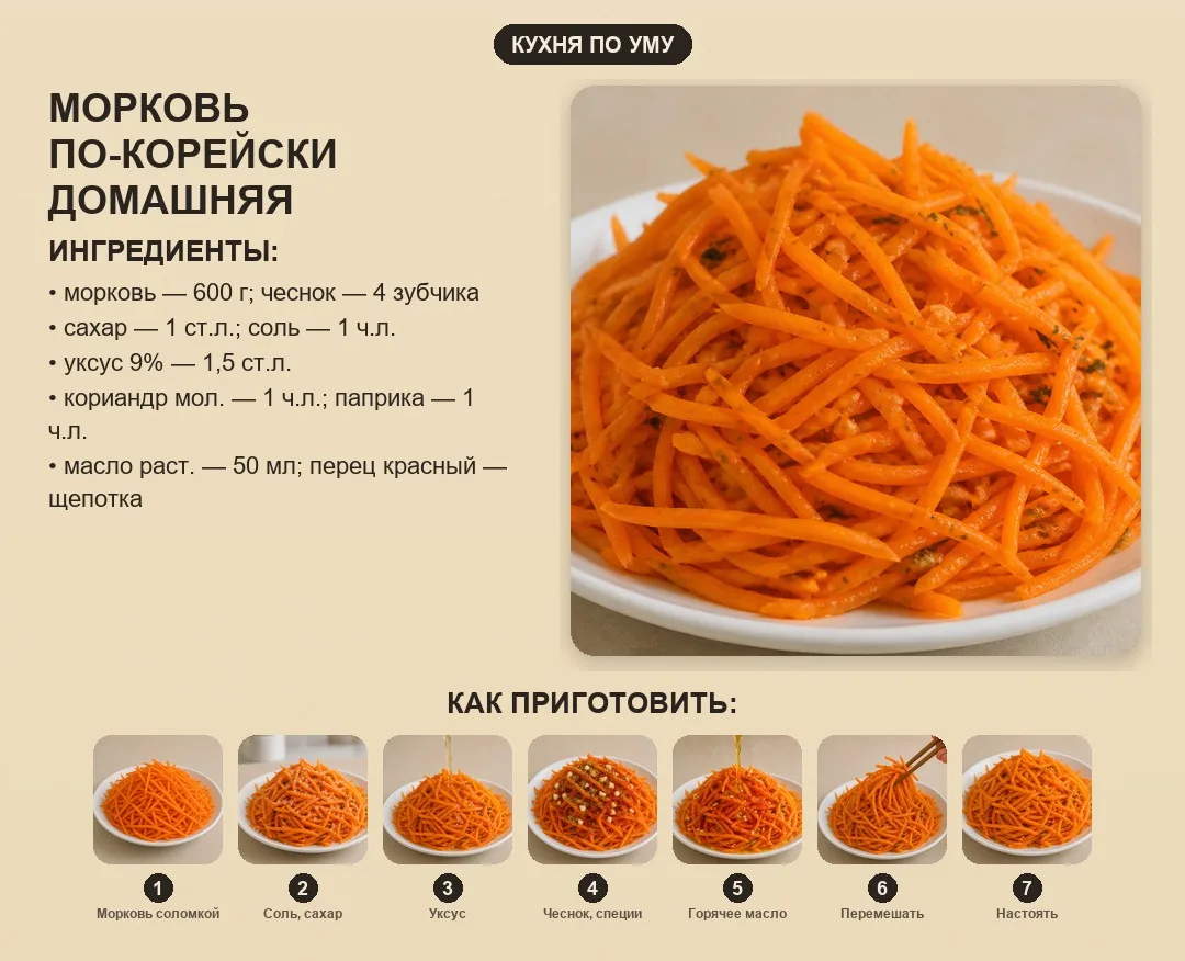 Морковь по-корейски домашняя
