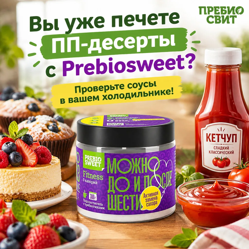 Если вы давно сменили магазинные сладости на домашнюю выпечку с сахарозаменителями Preb...