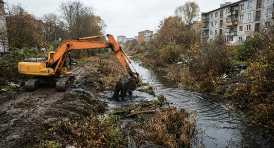 💧 Река Товарная в Калининграде: расчистили более 2,5 км русла и убрали 5 000 кубометро...