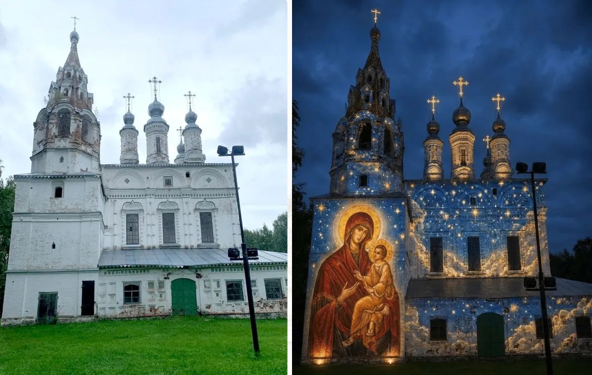 Вологодская митрополия поддержала проекты архитектурной подсветки храмов Великого Устюг...
