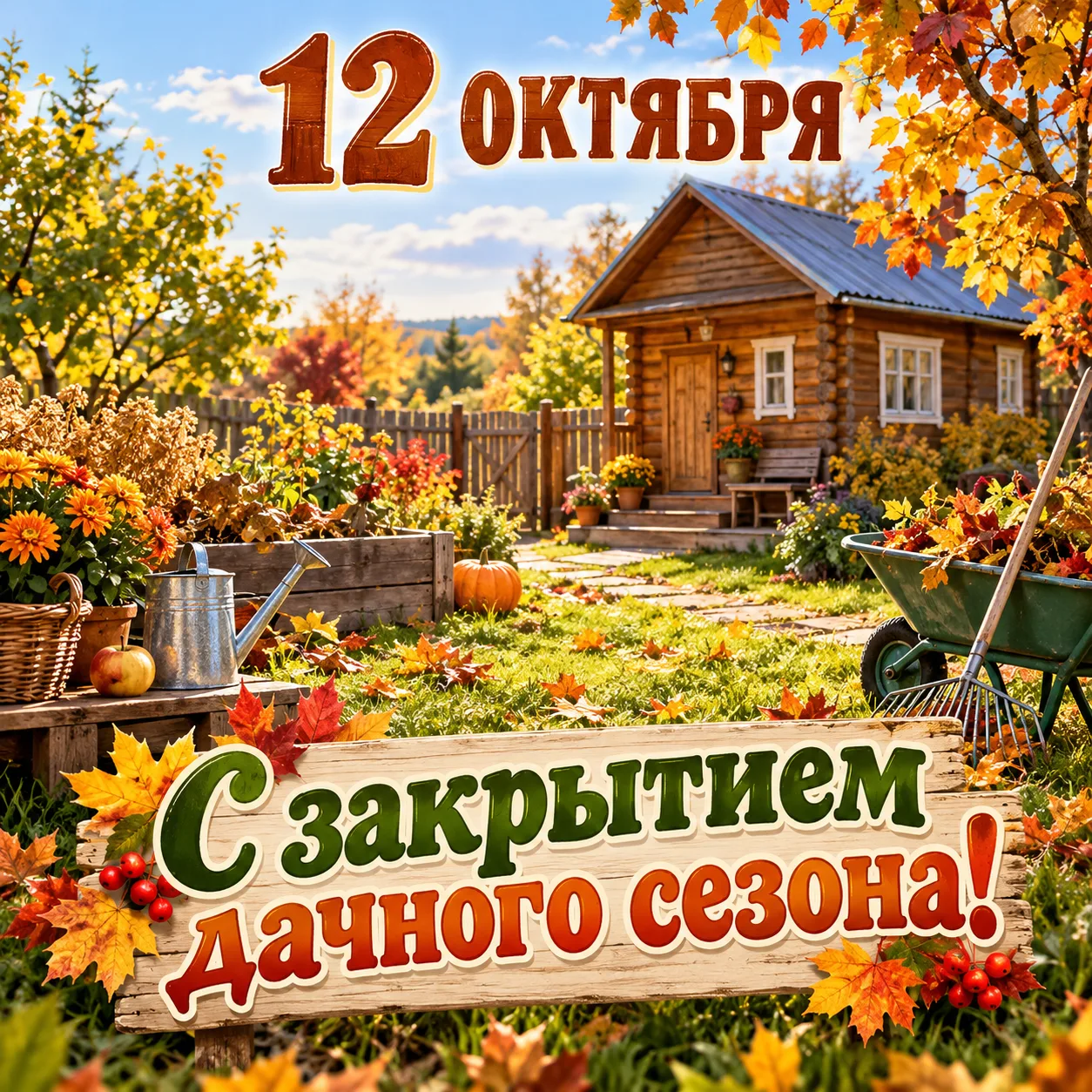 С Днём закрытия дачного сезона! 🪏