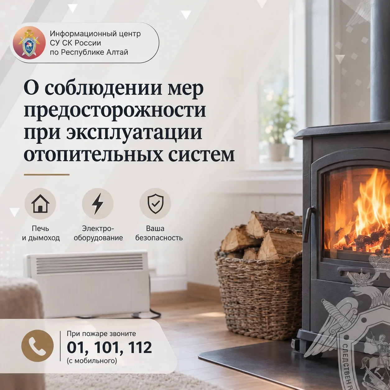 О соблюдении мер предосторожности при эксплуатации отопительных систем