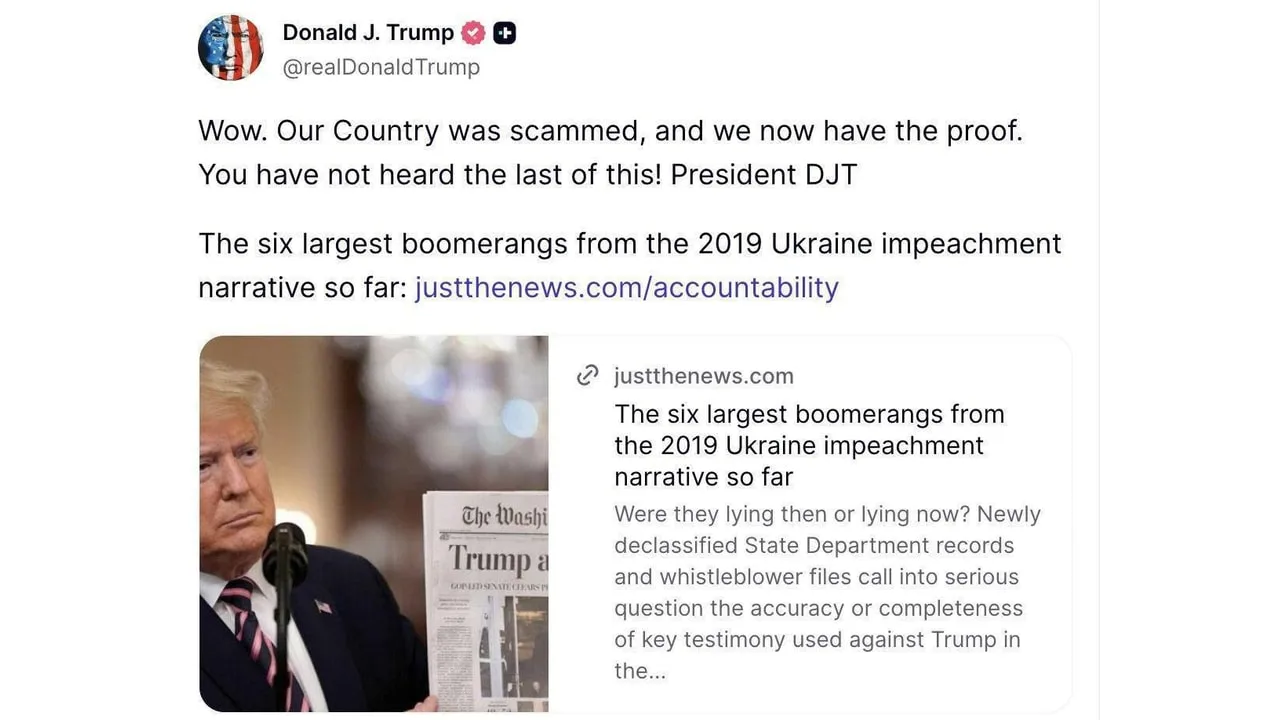 🇺🇦Теперь у нас есть доказательства. Вы об этом ещё услышите — Трамп репостнул статью ...