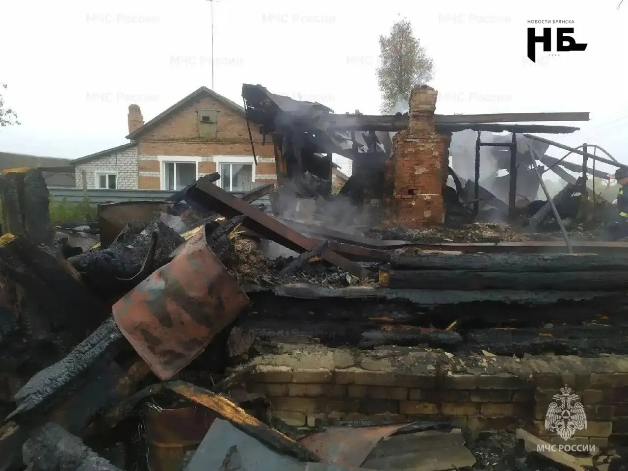 🔥 В Погарском районе ликвидирован пожар в жилом доме, есть пострадавшие