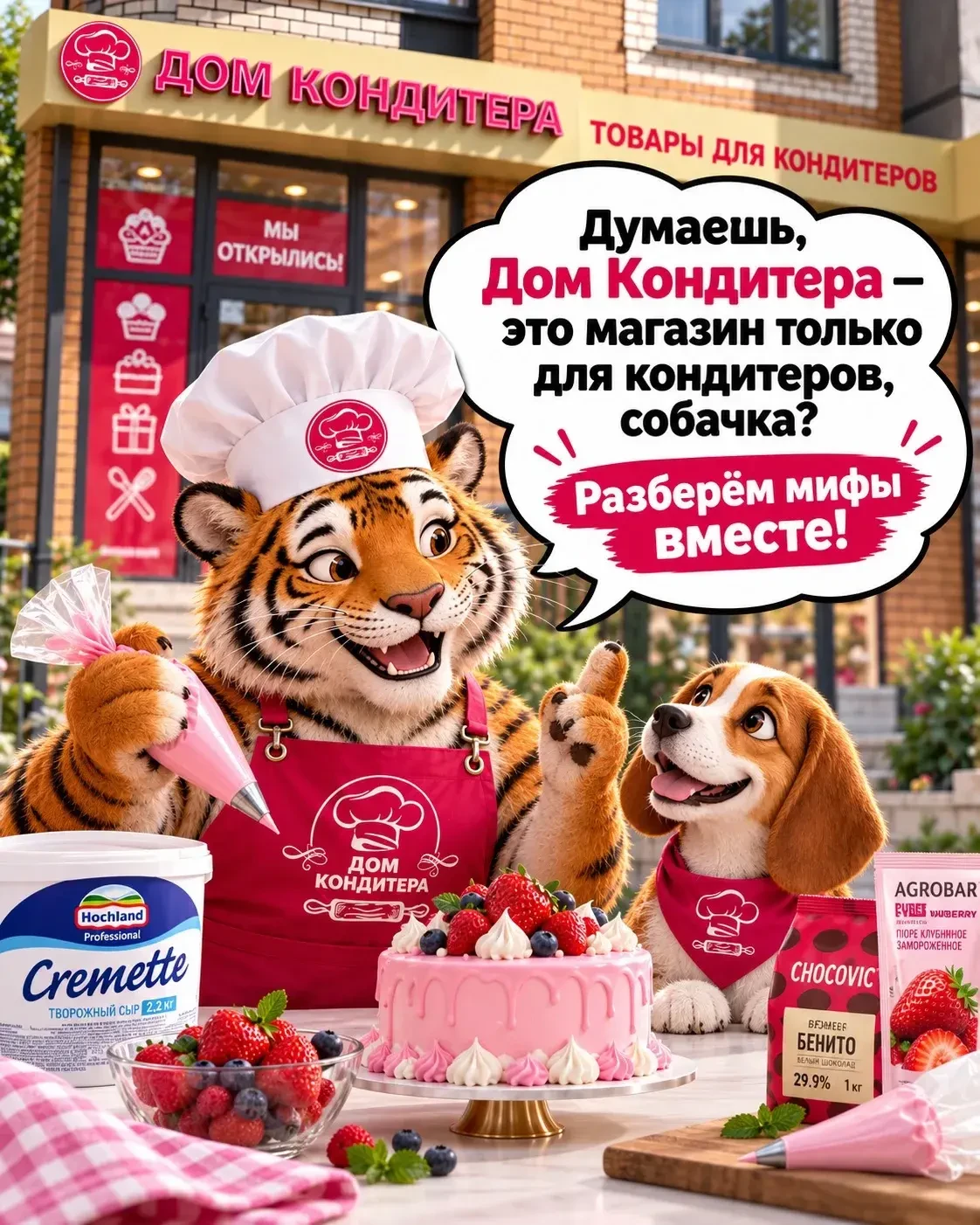 Вот такие сладкие мифы, собачка! 🐾🐯