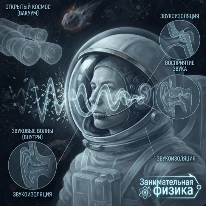 🌌 ЗВУК В КОСМОСЕ: МОЖНО ЛИ УСЛЫШАТЬ ШУМ ВСЕЛЕННОЙ В СКАФАНДРЕ?