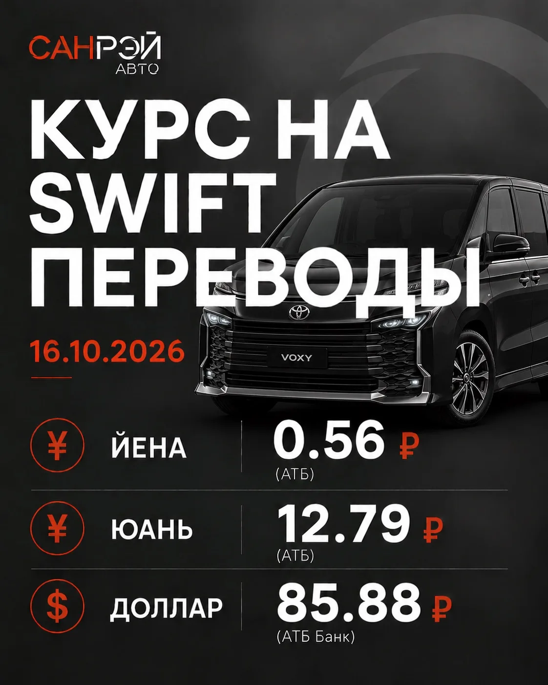 ⚡️ Курс на SWIFT переводы: