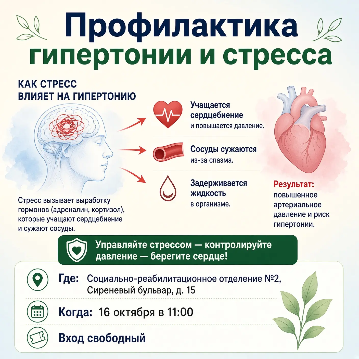 💥 «Стресс, давление и вы: кто кого?»