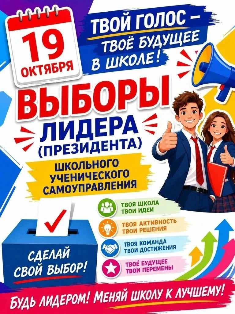📣В преддверии выборов школьного самоуправления, которые состоятся 19 октября, в нашей ...