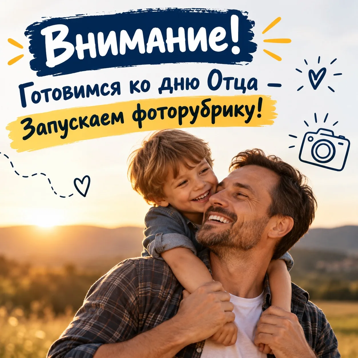 🎉 Готовимся ко Дню отца: запускаем фоторубрику!🎉