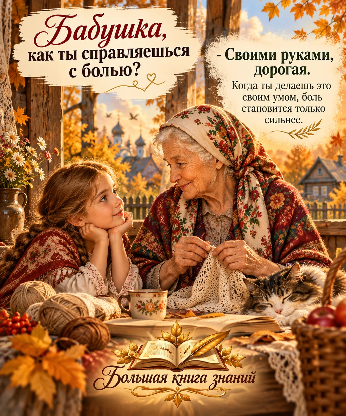 🦋🕊-Бабушка, как ты справляешься с болью?