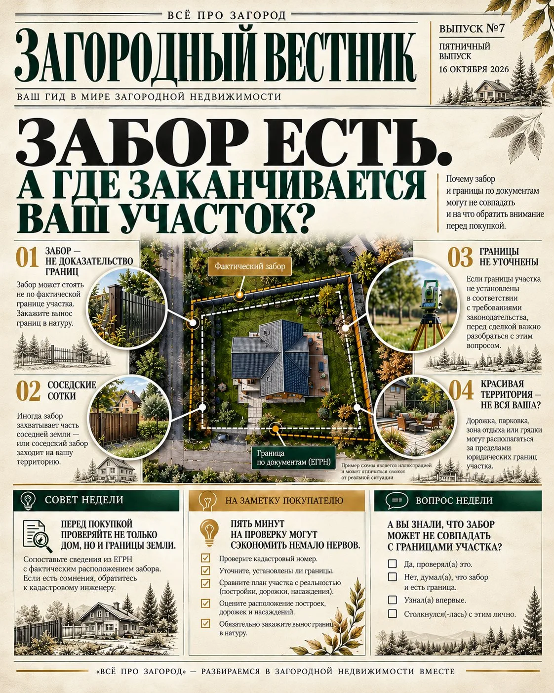 📰 Новый выпуск «Загородного вестника» уже здесь! 🌿
