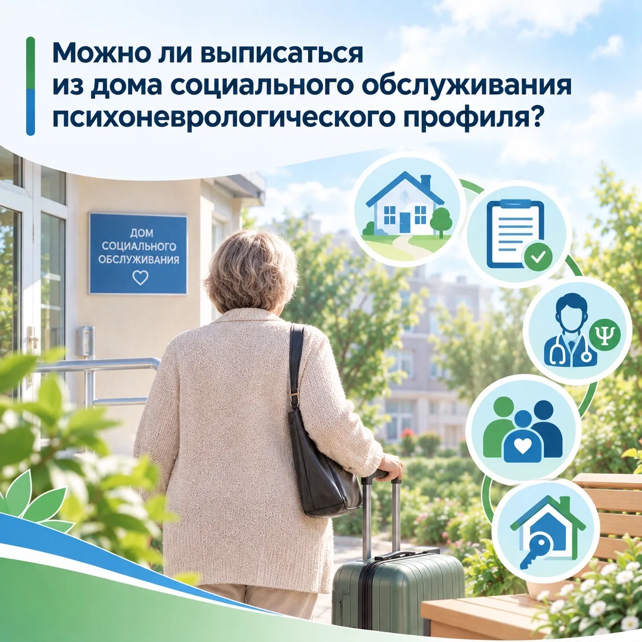 Можно ли выписаться из дома социального обслуживания психоневрологического профиля?