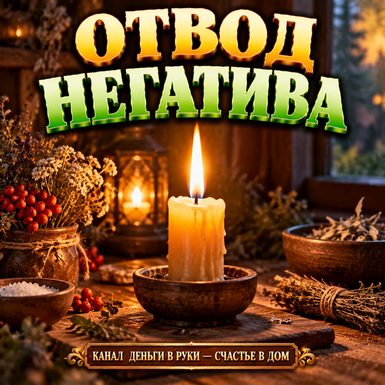 🕯️ ОТВОД ТЯЖЁЛЫХ МЫСЛЕЙ И ЧУЖОГО НЕГАТИВА