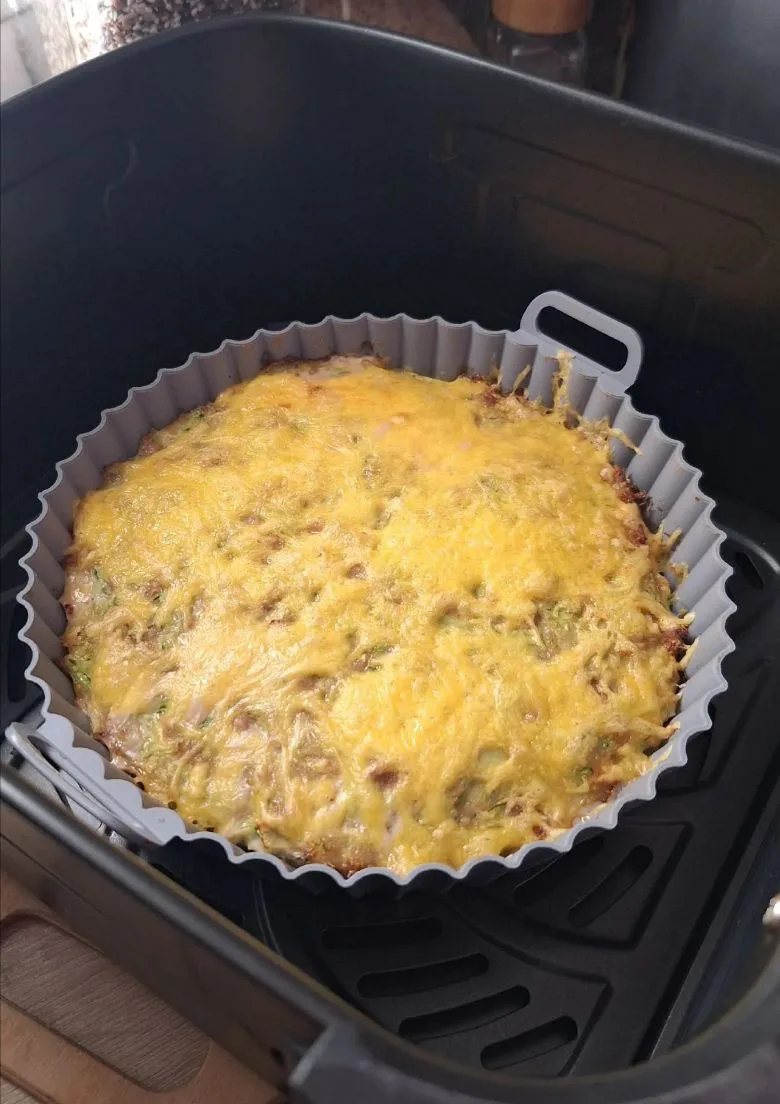 Запеканка с кабачком и фаршем😋 готовлю в своей любимой АГ💖