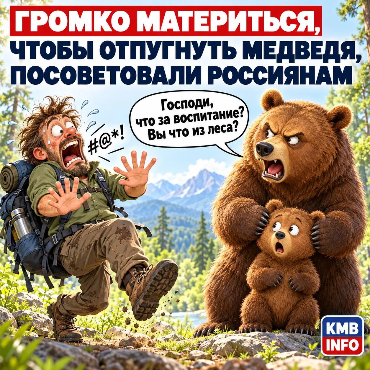 Громко материться, чтобы отпугнуть медведя, посоветовали россиянам