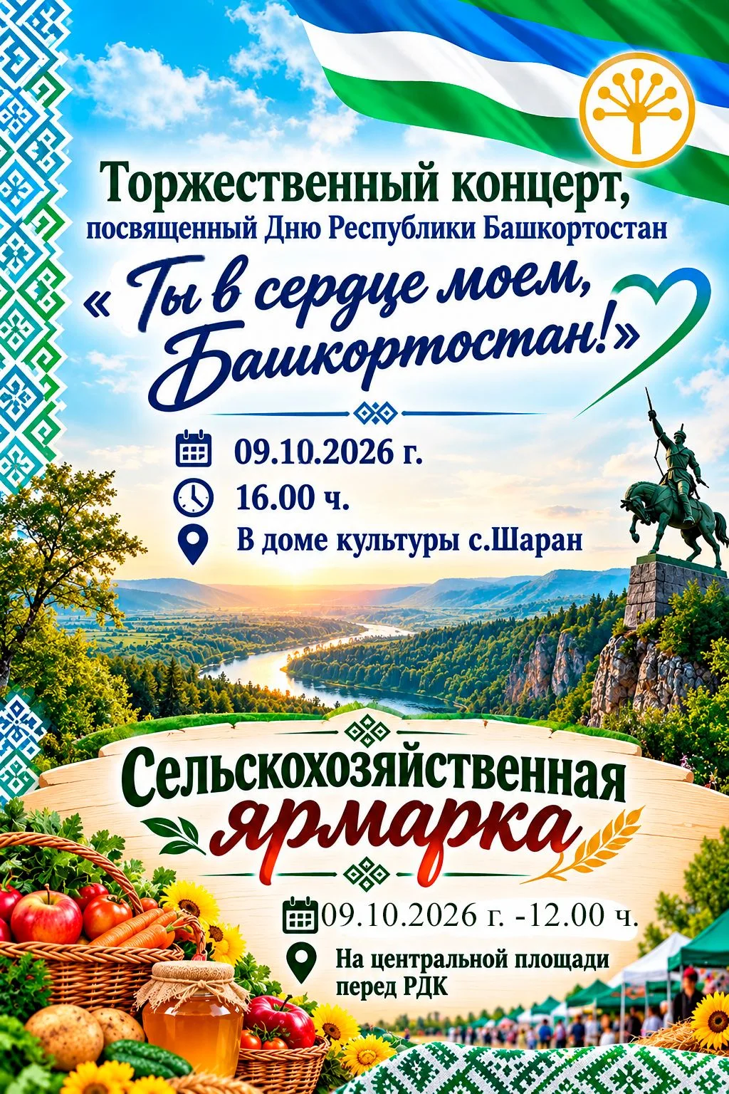 🌾🍂 Дорогие друзья и жители Шаранского района! 👋Приближается один из самых главных и ...