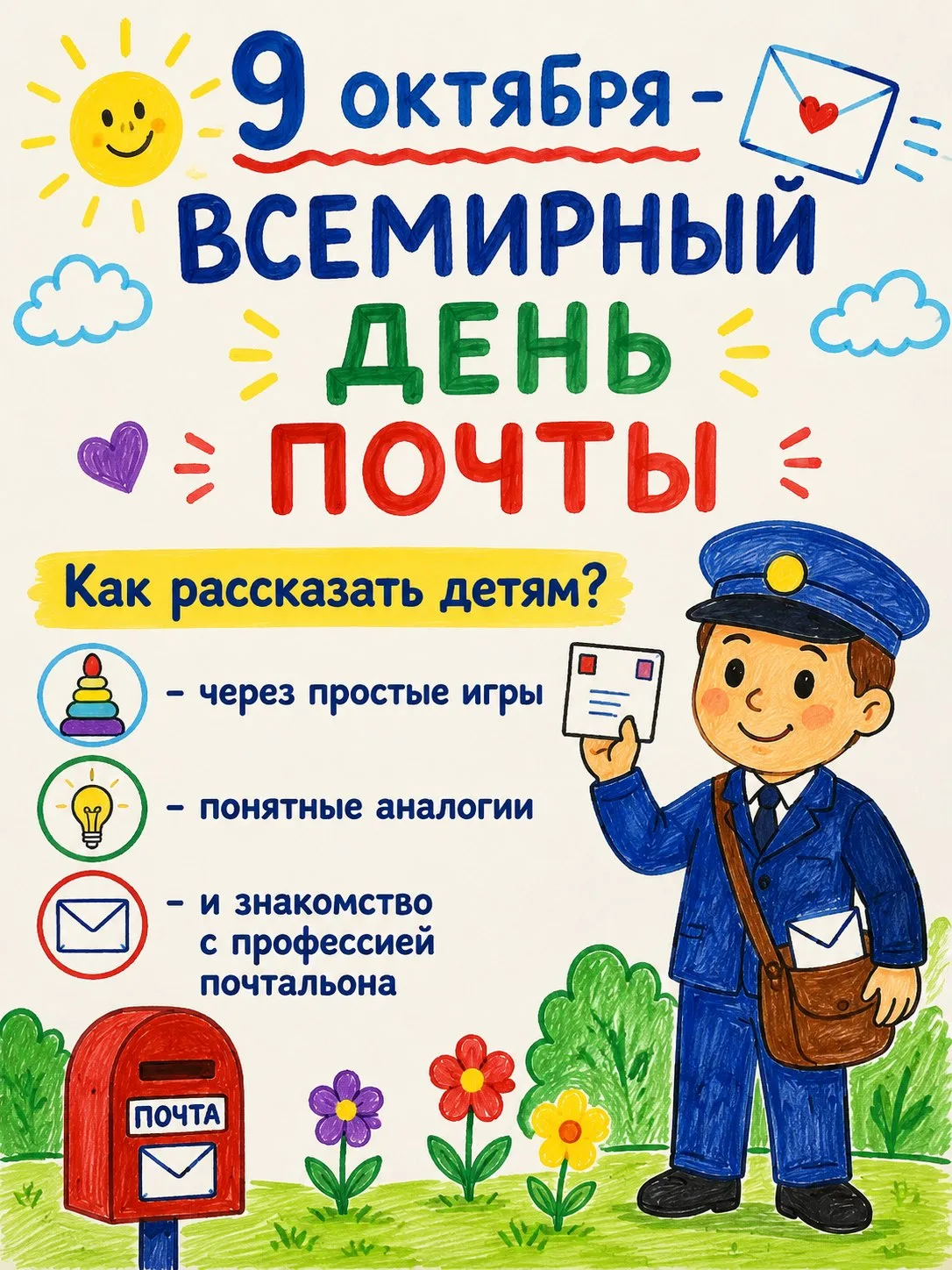 9 октября — Всемирный день почты! 📬
